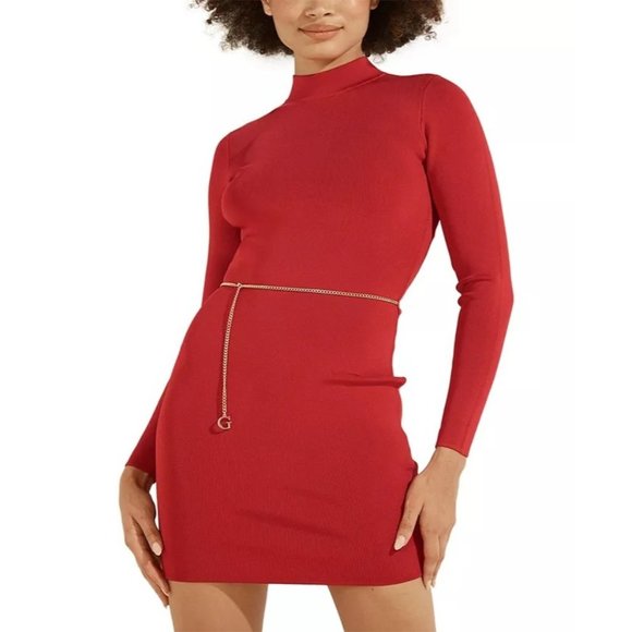 GUESS Open-Back Mirage Mariah Dress - Red - Medium - NWT - Picture 1 of 2